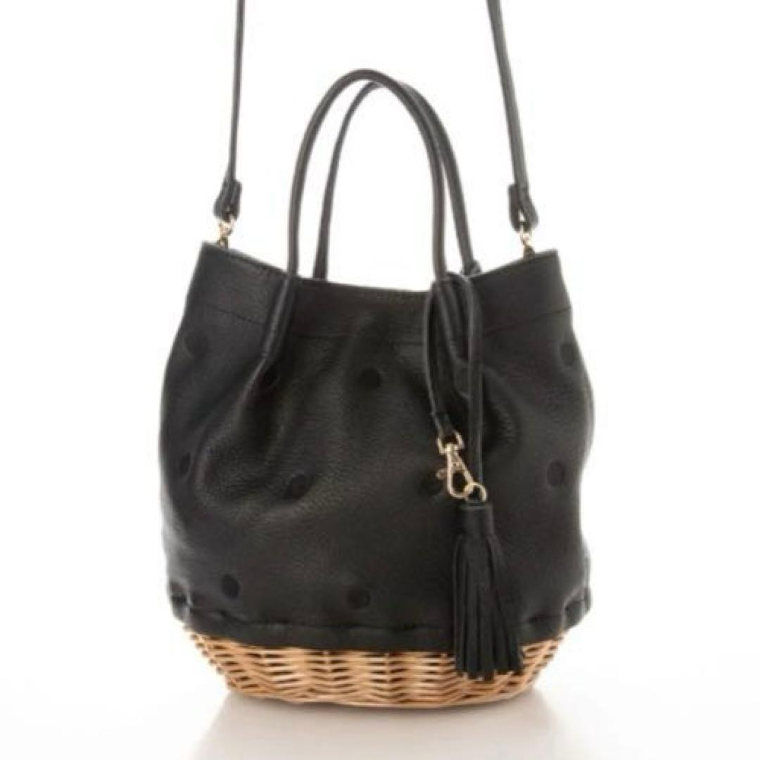 そよそよ　　　ペルケPerche/牛革×ヤナギ底2wayトートバッグ