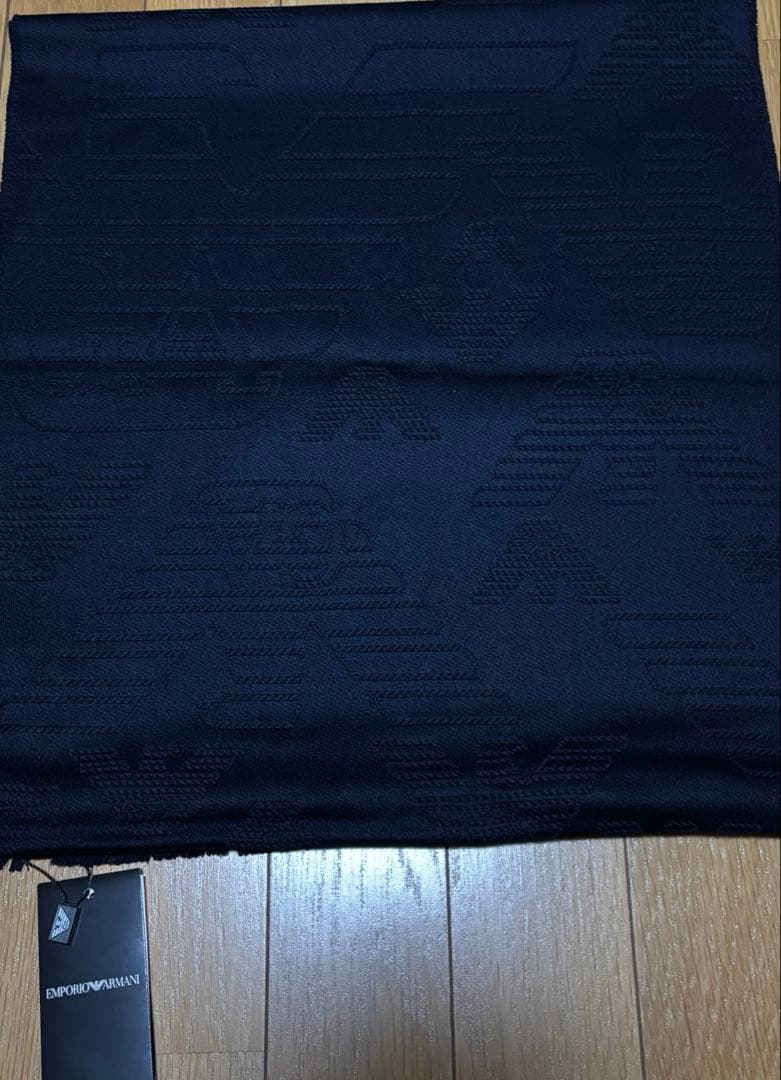 ★エンポリオ アルマーニ★メンズマフラー★イーグルロゴ★総柄★