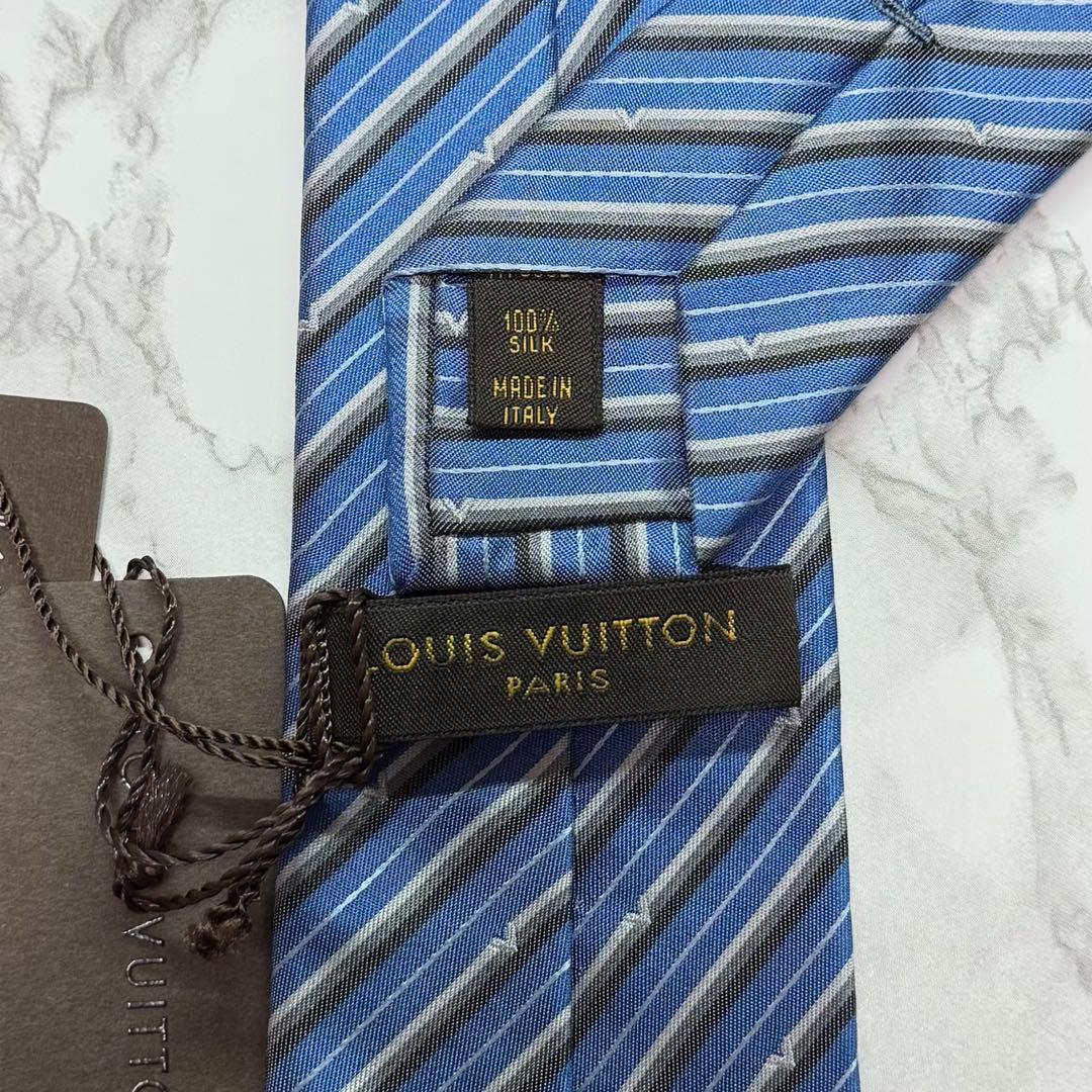 ✨新品タグ付✨ レア LOUISVUITTON ネクタイ シルク100% 総柄