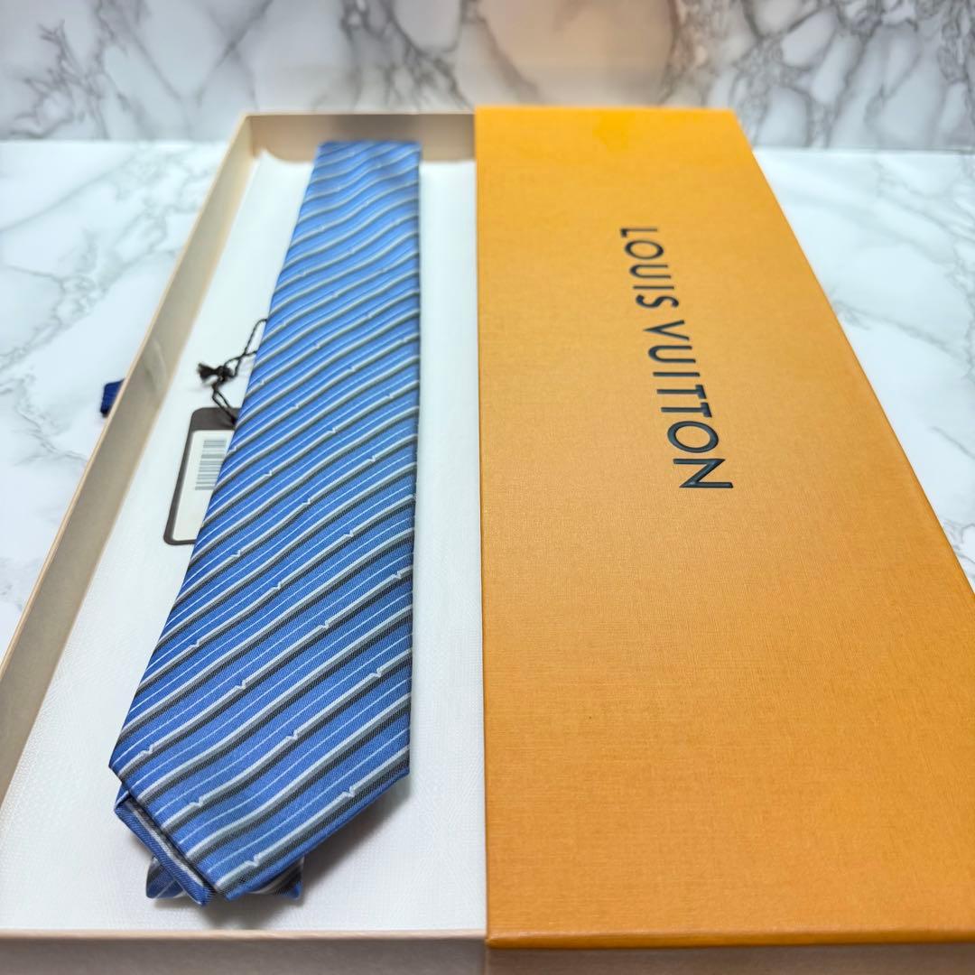 ✨新品タグ付✨ レア LOUISVUITTON ネクタイ シルク100% 総柄