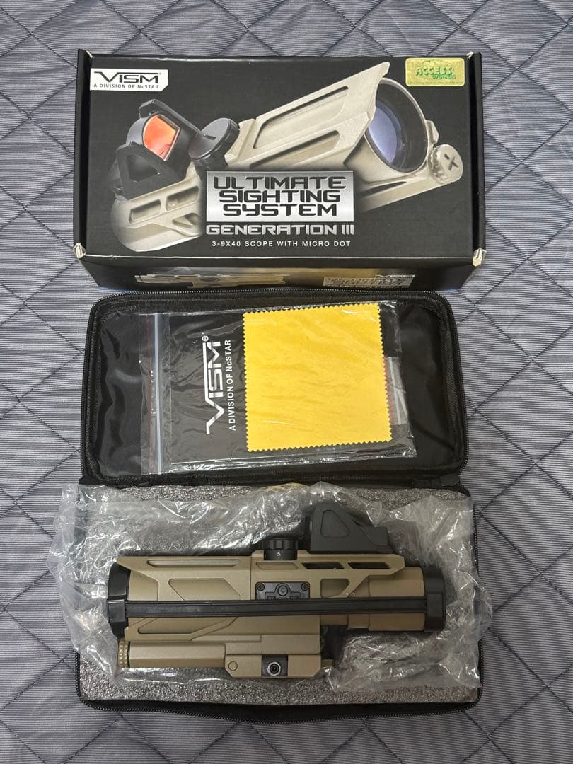 VISM 3-9x40 ドットサイト一体型 スコープ クイックリリース