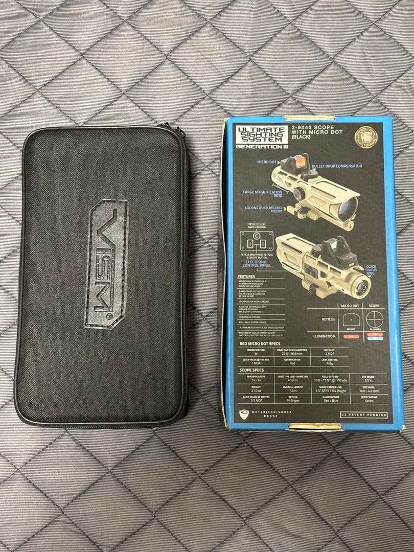 VISM 3-9x40 ドットサイト一体型 スコープ クイックリリース