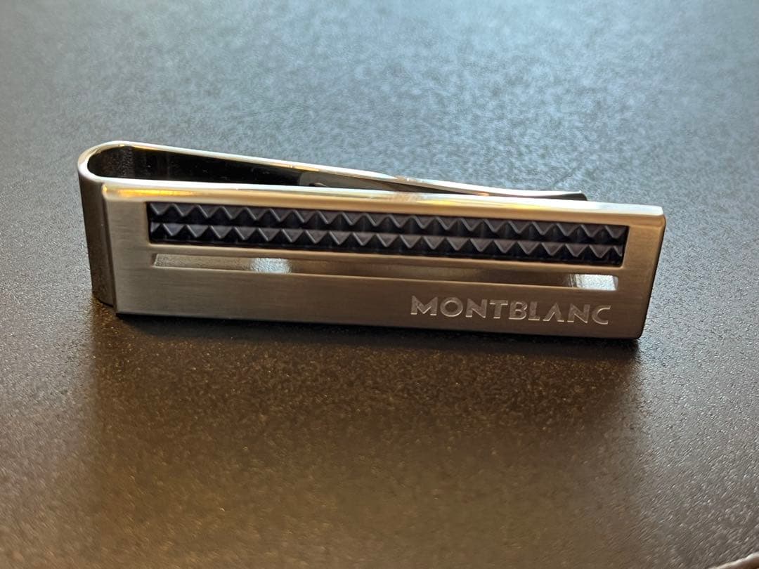 新品未使用　MONTBLANC モンブラン　マネークリップ　ネイビー