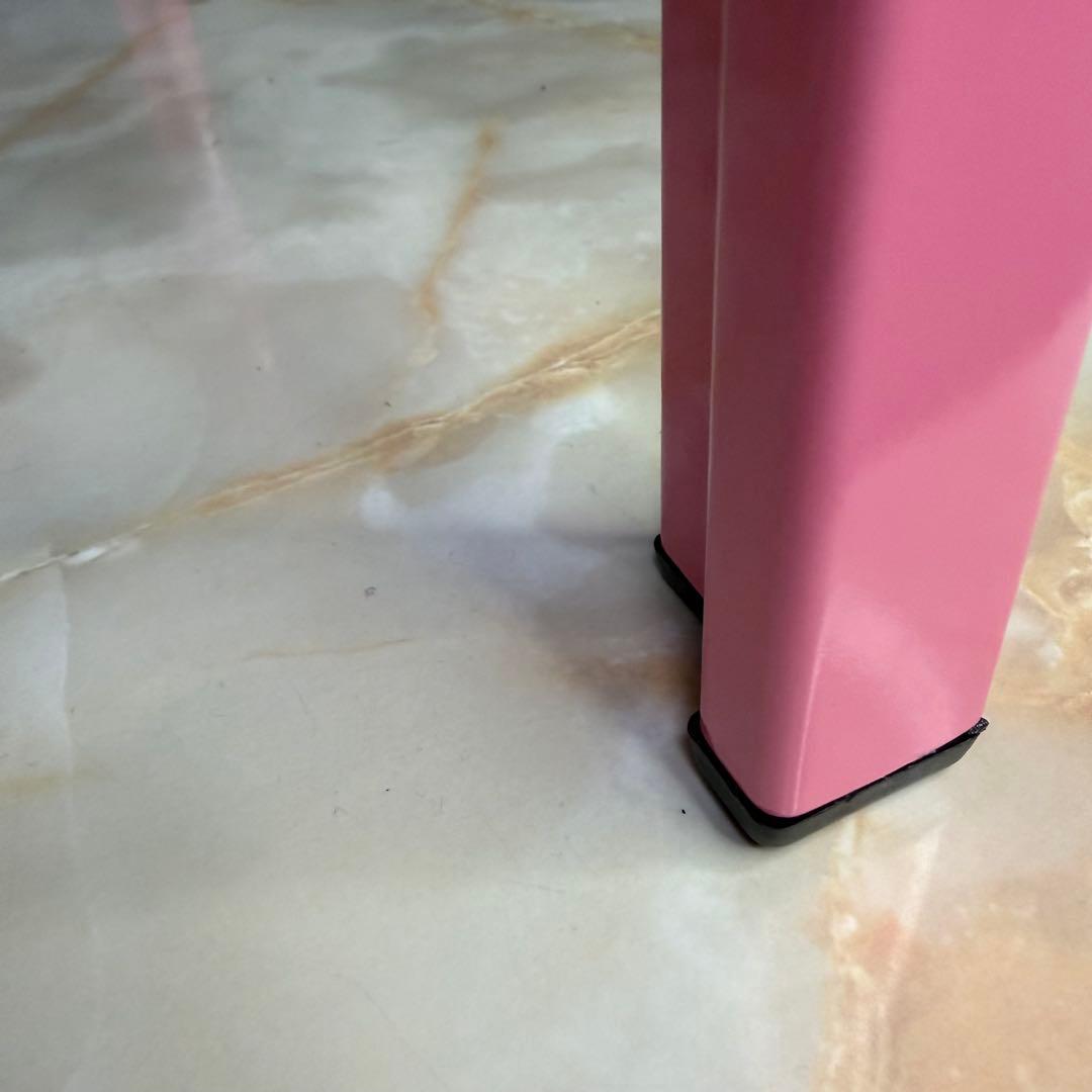 ガラステーブル ファンシー ピンク 80s レトロ