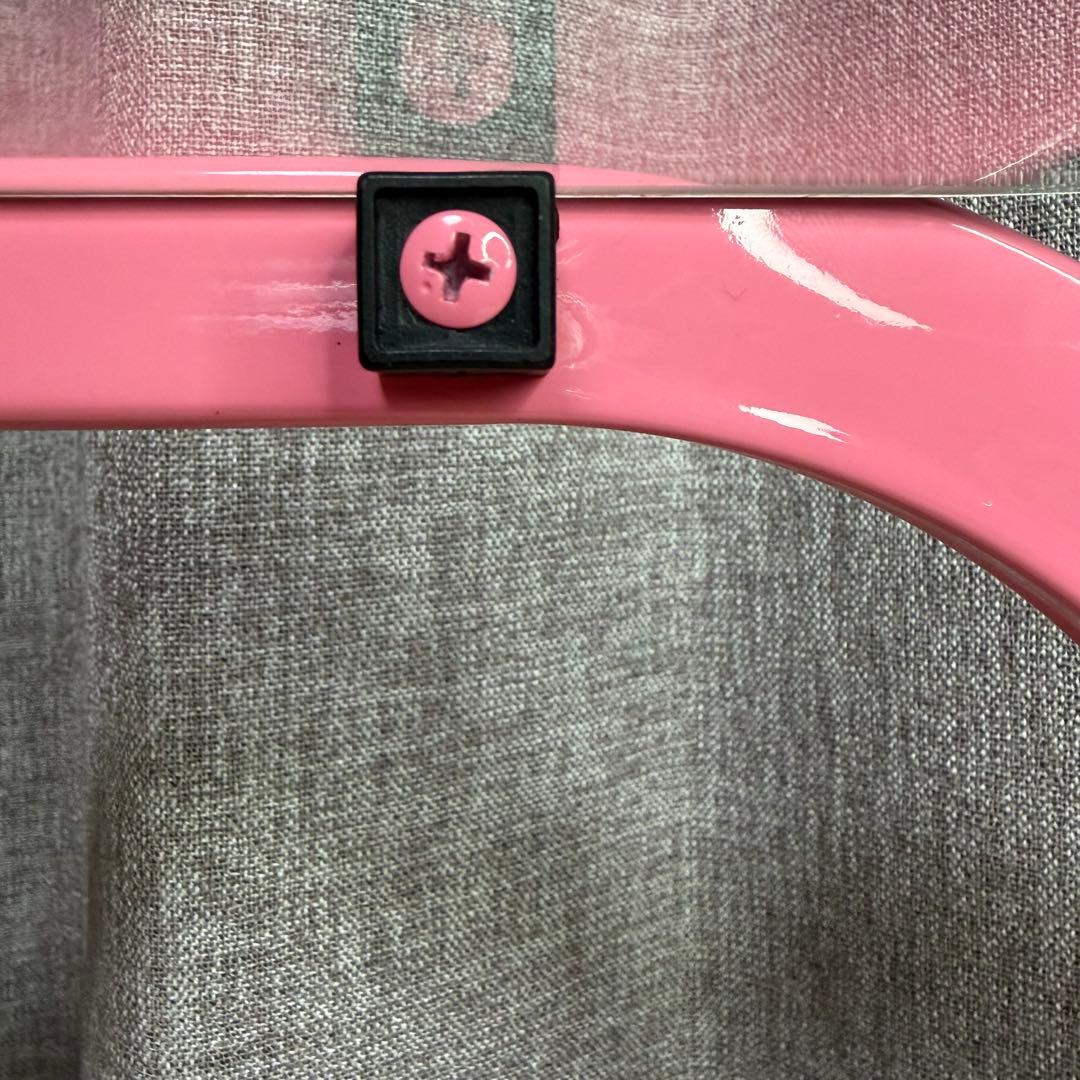 ガラステーブル ファンシー ピンク 80s レトロ