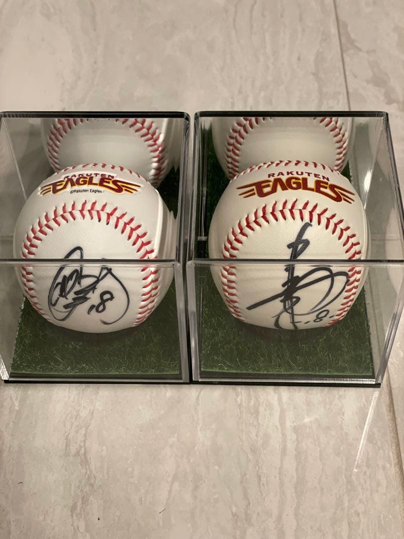 田中将大　直筆サインボール　2種