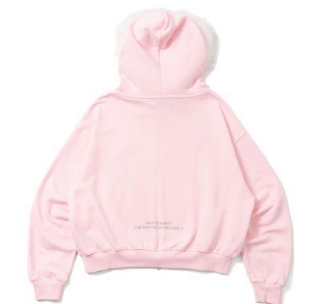 トップス HELLO KITTY 90 Logo Fur Zip Hoodie