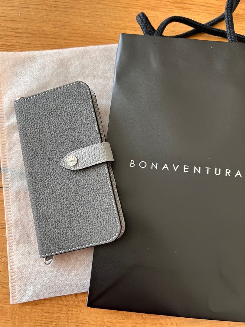 新品未使用 BONAVENTURA iPhone 13/14グレー バイカラー