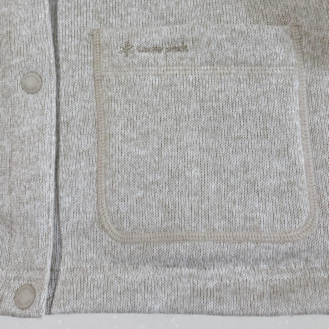  peakスノーピーク ニット　カーディガン　ライトベージュ　M