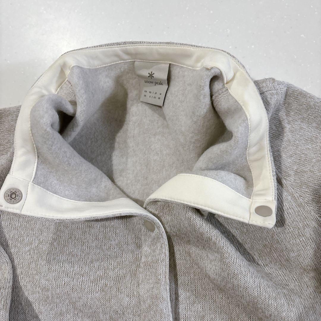  peakスノーピーク ニット　カーディガン　ライトベージュ　M