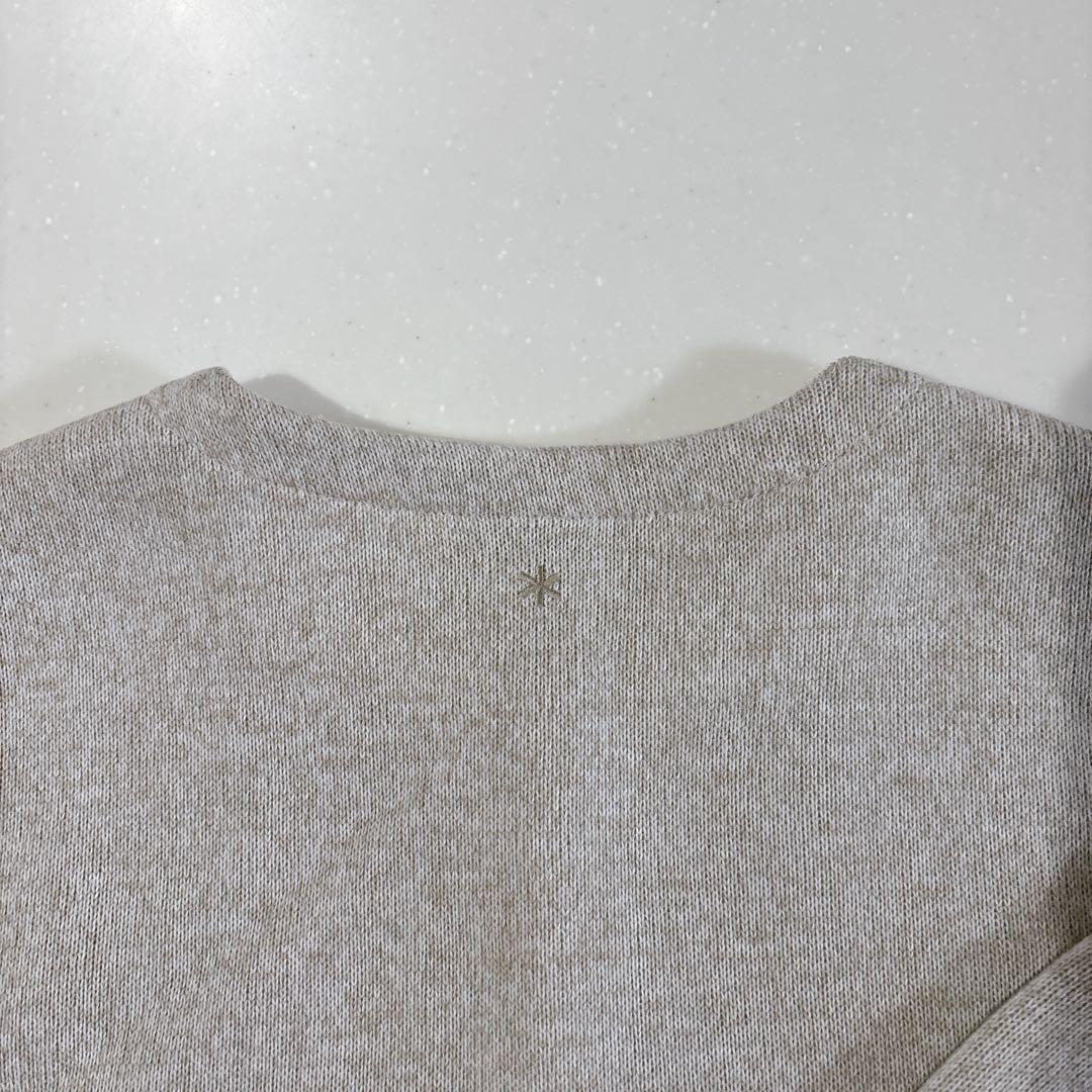  peakスノーピーク ニット　カーディガン　ライトベージュ　M