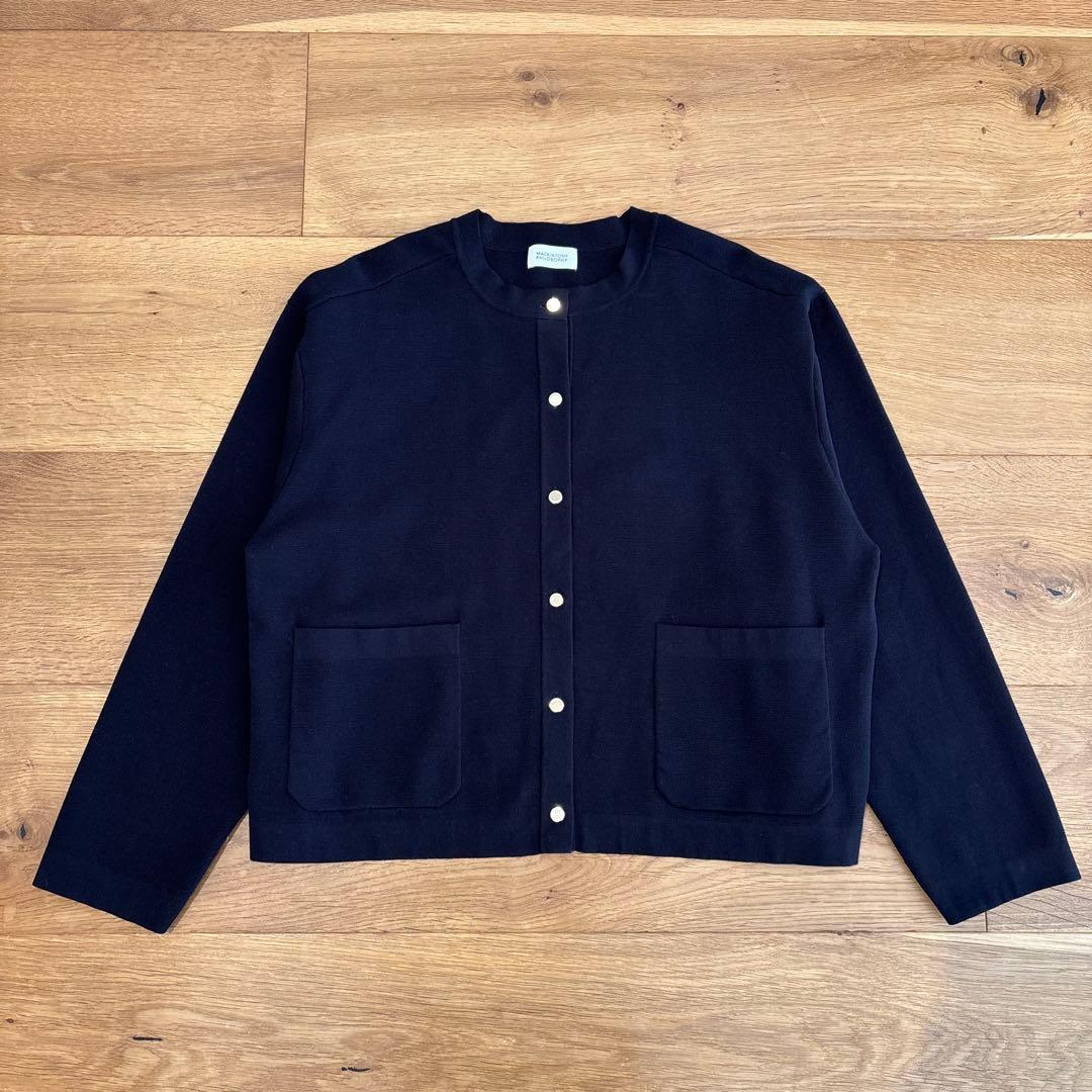 マッキントッシュフィロソフィー ミラノリブノーカラージャケット金釦