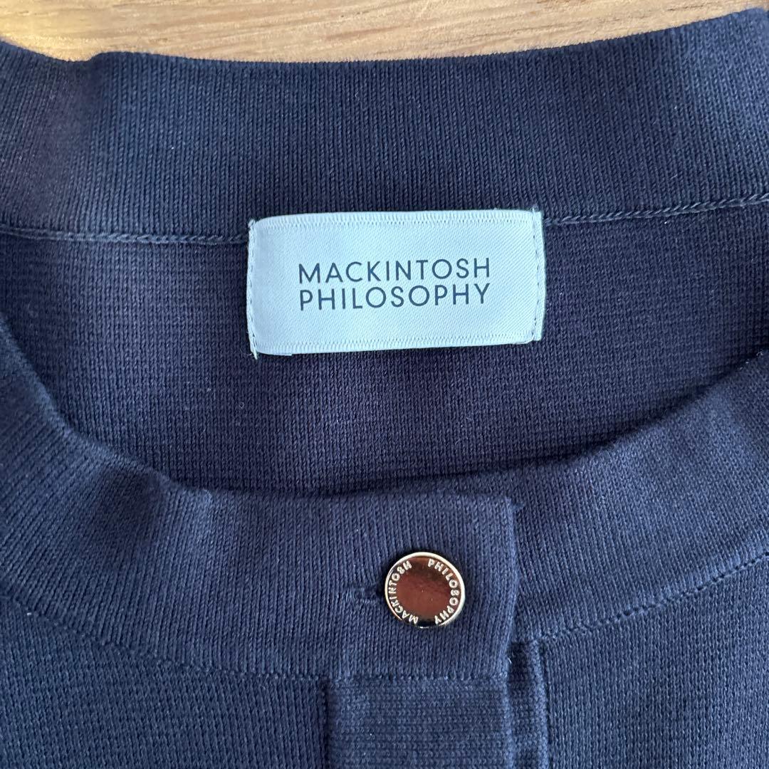 マッキントッシュフィロソフィー ミラノリブノーカラージャケット金釦