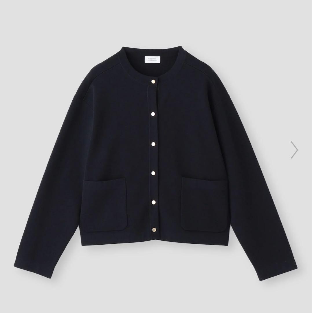 マッキントッシュフィロソフィー ミラノリブノーカラージャケット金釦