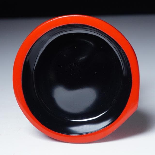 塗師充雅　輪島塗乾漆柿飾香合　共箱　茶道具　漆器