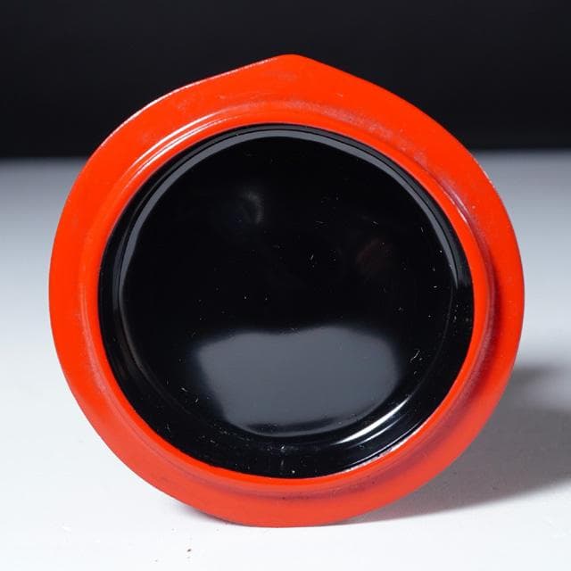 塗師充雅　輪島塗乾漆柿飾香合　共箱　茶道具　漆器