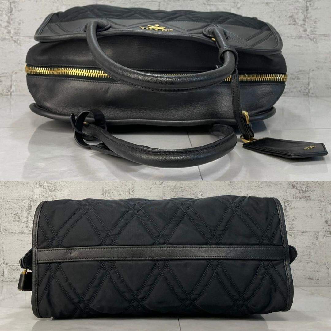 PRADA ショルダーバッグ プラダ 2way キルティング 1BB027 黒