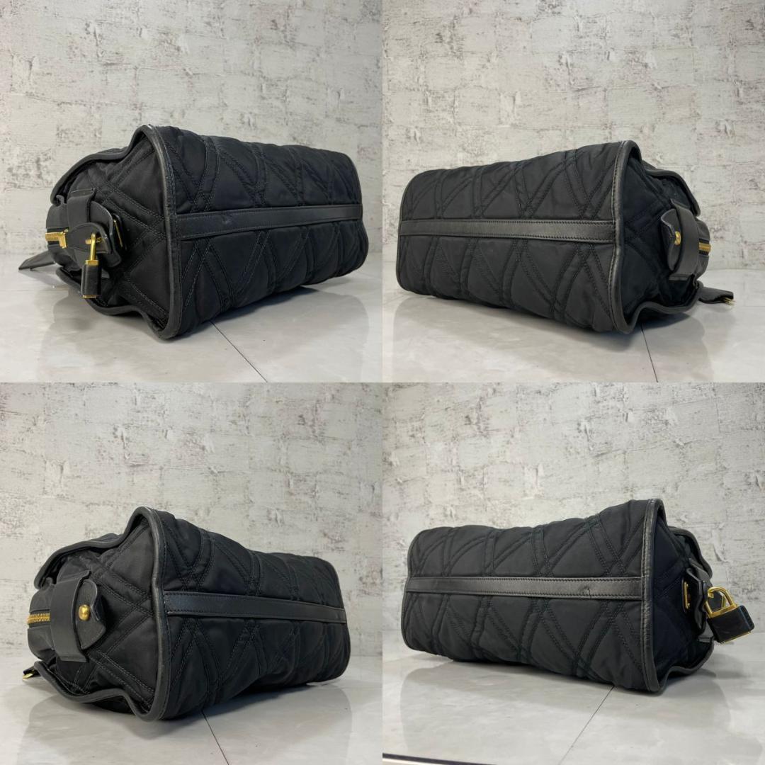 PRADA ショルダーバッグ プラダ 2way キルティング 1BB027 黒