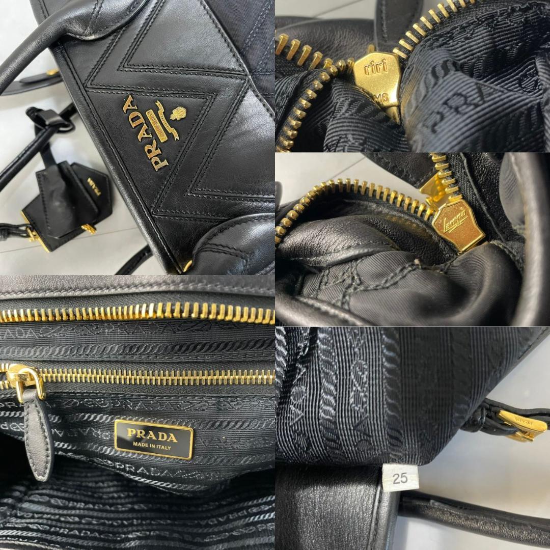 PRADA ショルダーバッグ プラダ 2way キルティング 1BB027 黒