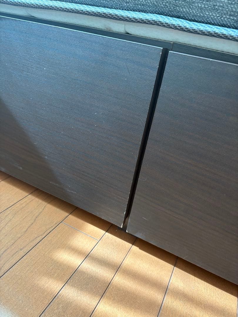 N-sleep クイーンベッドフレーム 2枚マットレス付き