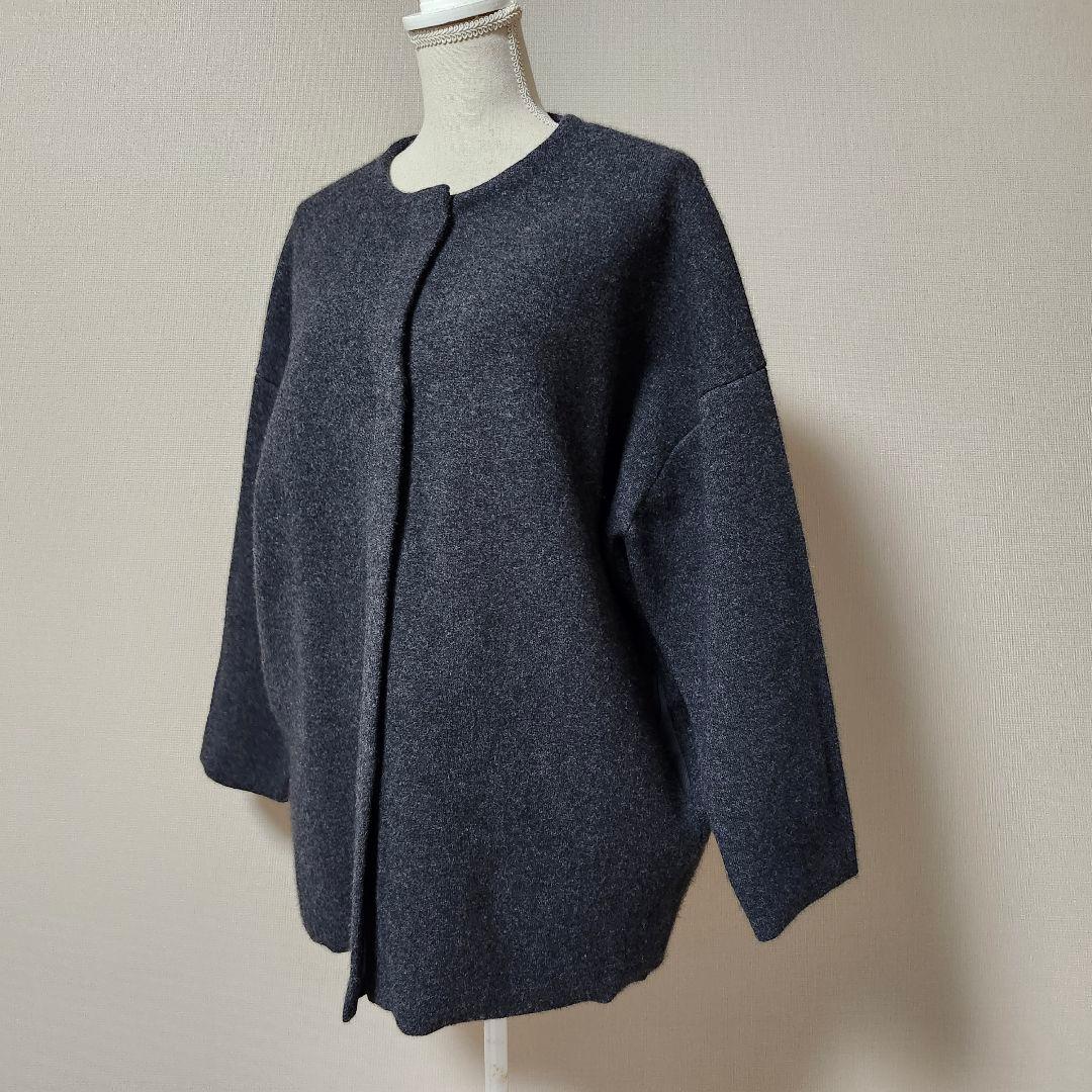 Beardaley　ニットコート　チャコールグレー　タグつき