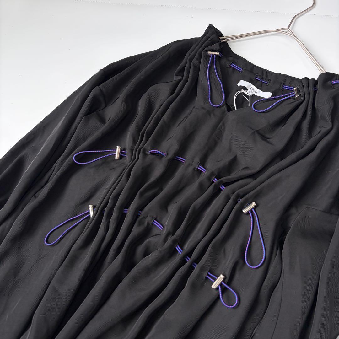 ￼ 【新品未使用】UN3D アンスリード　ドローストリングワンピース　黒　36