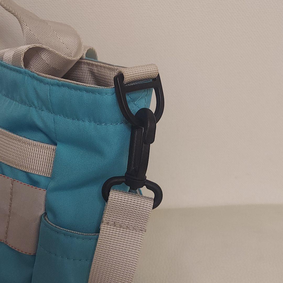 美品〈BRIEFING〉カートバッグ ブリーフィング ラウンドバッグ アクア