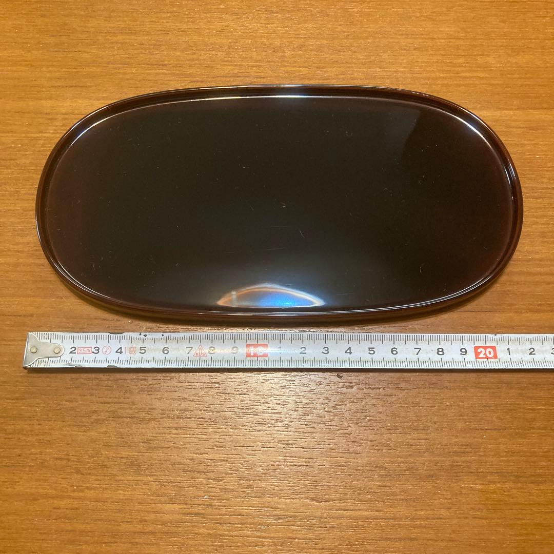 漆器 楕円形皿 5枚セット 木箱入り 越前塗