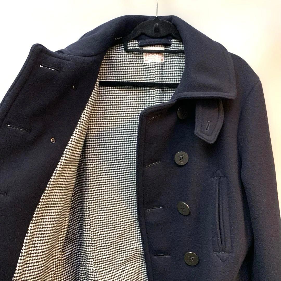 ジャケット・アウター BONCOURA Pea Coat Cashmere Melton Navy