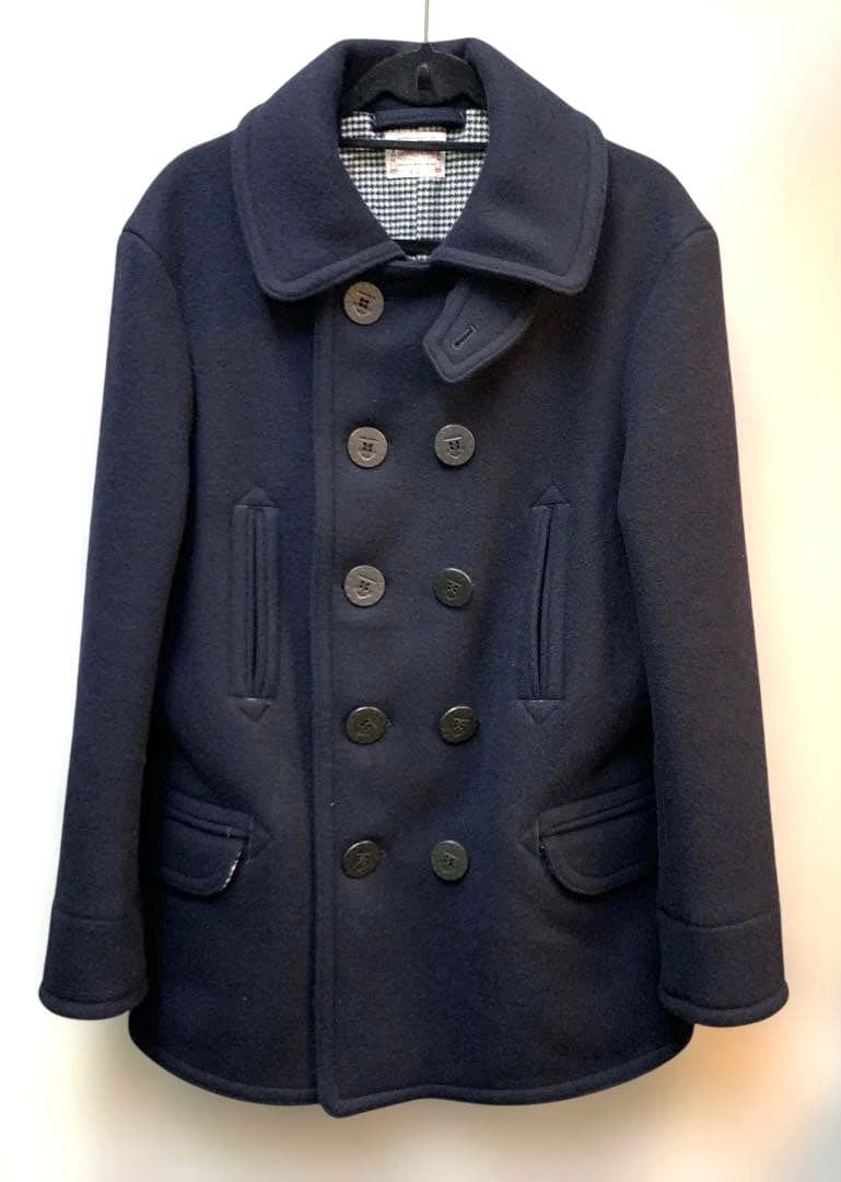 ジャケット・アウター BONCOURA Pea Coat Cashmere Melton Navy