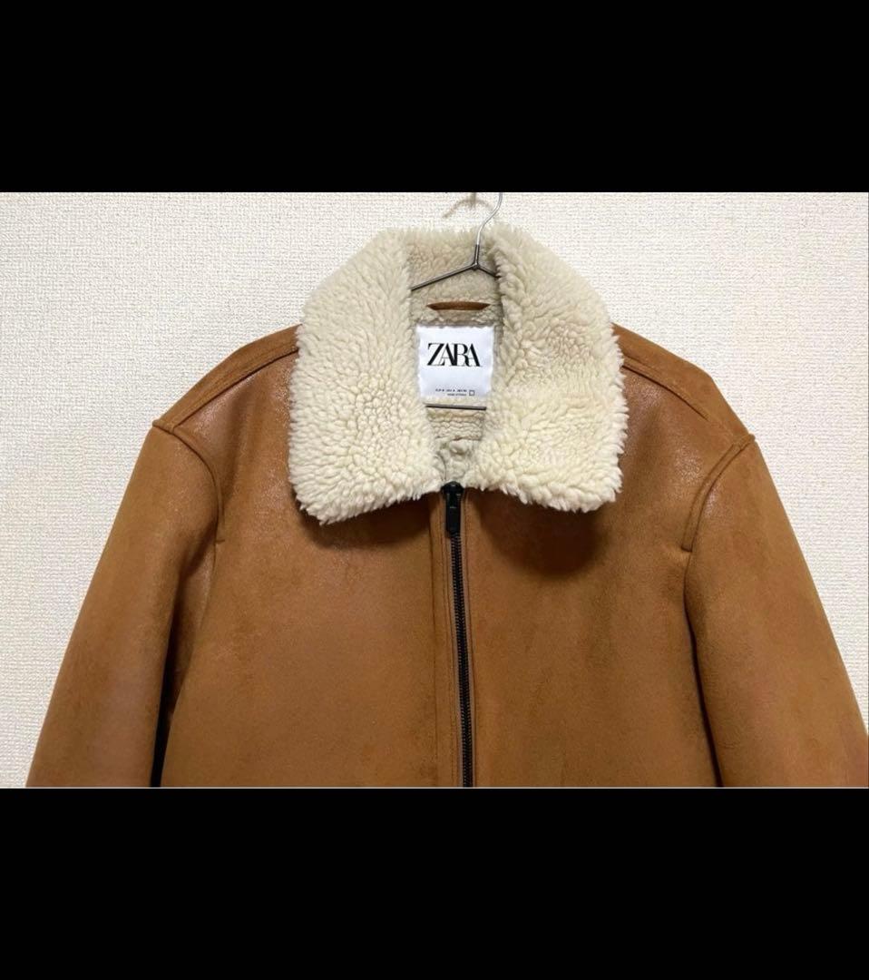 【新品】ZARA ムートンジャケット フェイクムートン ボアジャケット　Mサイズ