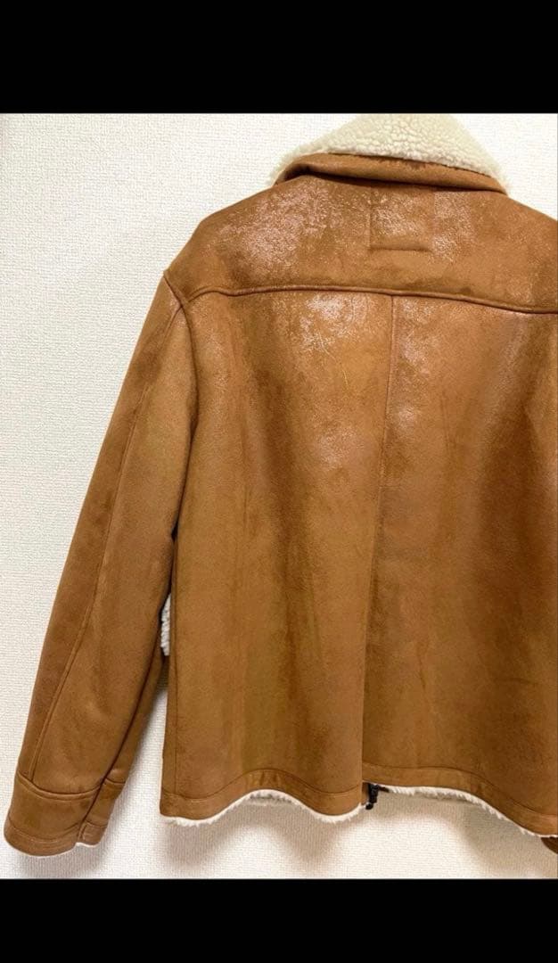 【新品】ZARA ムートンジャケット フェイクムートン ボアジャケット　Mサイズ