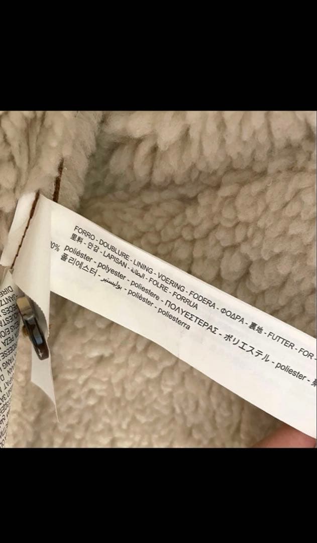 【新品】ZARA ムートンジャケット フェイクムートン ボアジャケット　Mサイズ