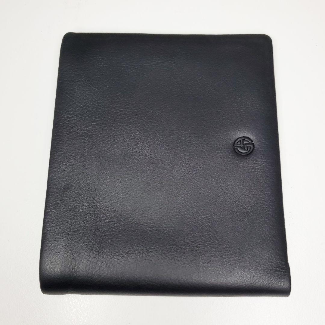 新品未使用✨️Giorgio Armani アルマーニ　ブラック　二つ折り財布