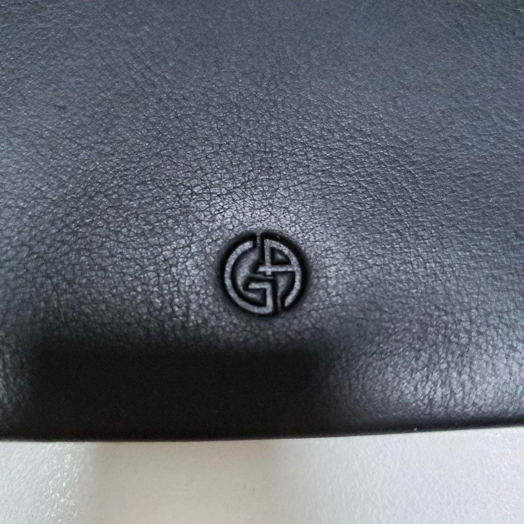 新品未使用✨️Giorgio Armani アルマーニ　ブラック　二つ折り財布