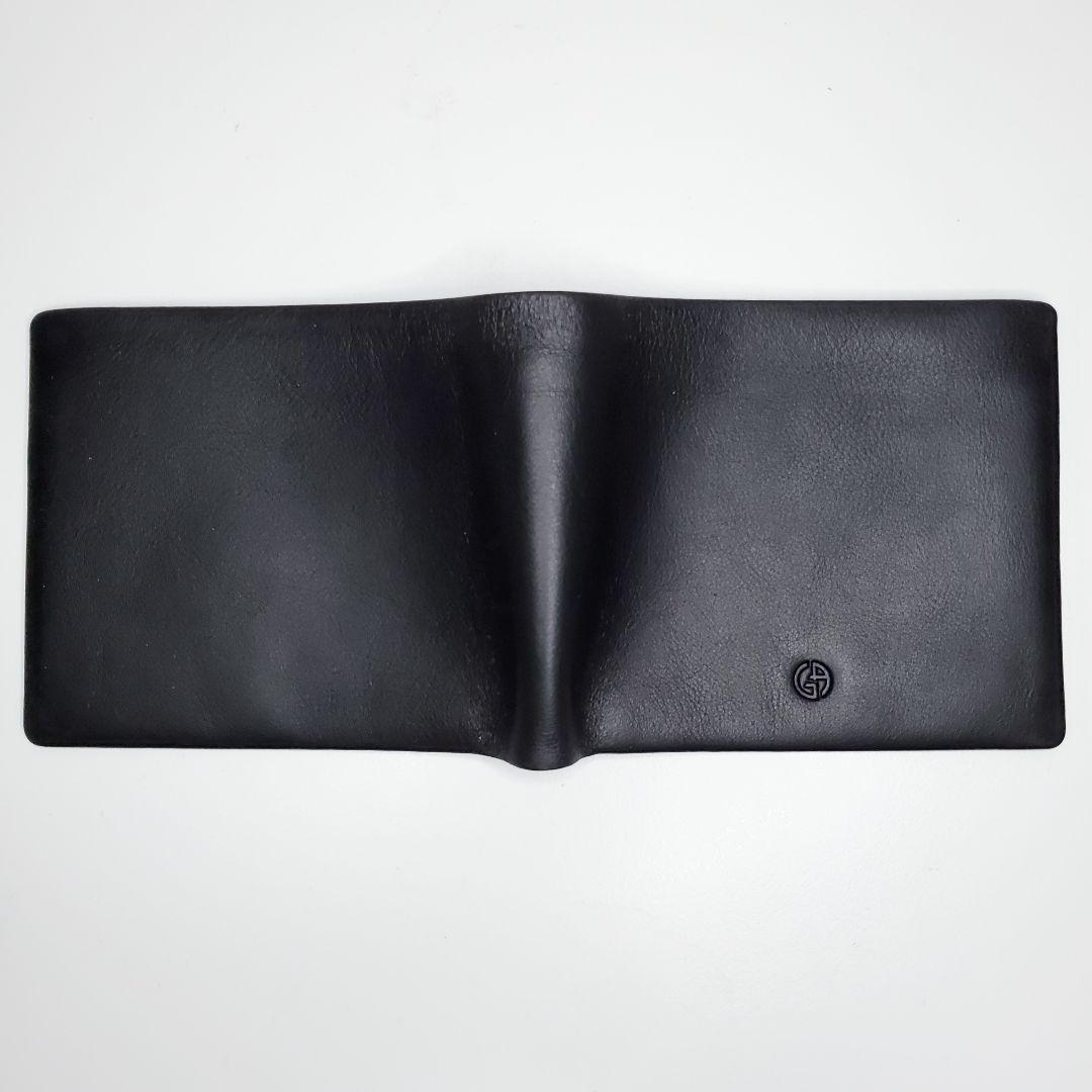 新品未使用✨️Giorgio Armani アルマーニ　ブラック　二つ折り財布
