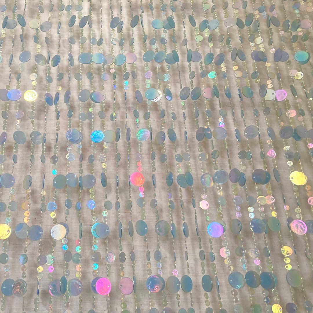 ドアカーテン のれん すだれ 間仕切り 壁掛け キラキラ 大型 ロング レトロ