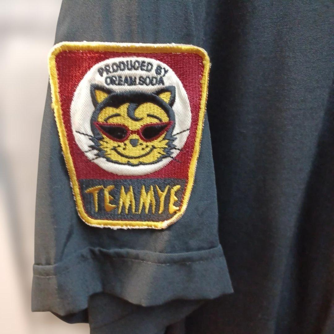 Temmy's ボウリングシャツ 黒/赤