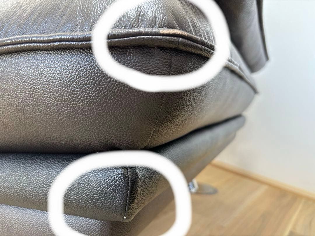 ネクターさん専用 2人掛けマットブラウン•ハイバックソファ革