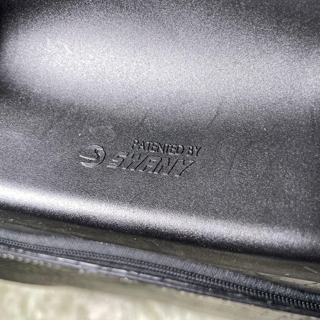 SWANY スワニー クロコ型押し キャリー ブラック