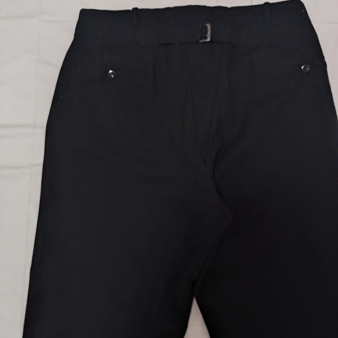 40s 50s ユーロ ヴィンテージ 針刺しシンチバック 黒 スラックス