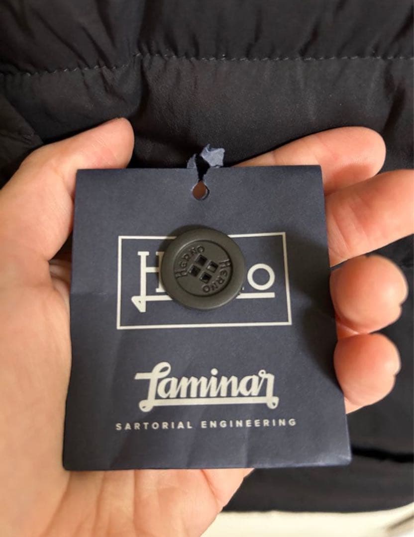 Herno ブラック ダウンベスト(ダウンジレ) ヘルノ　サイズ44 Sサイズ