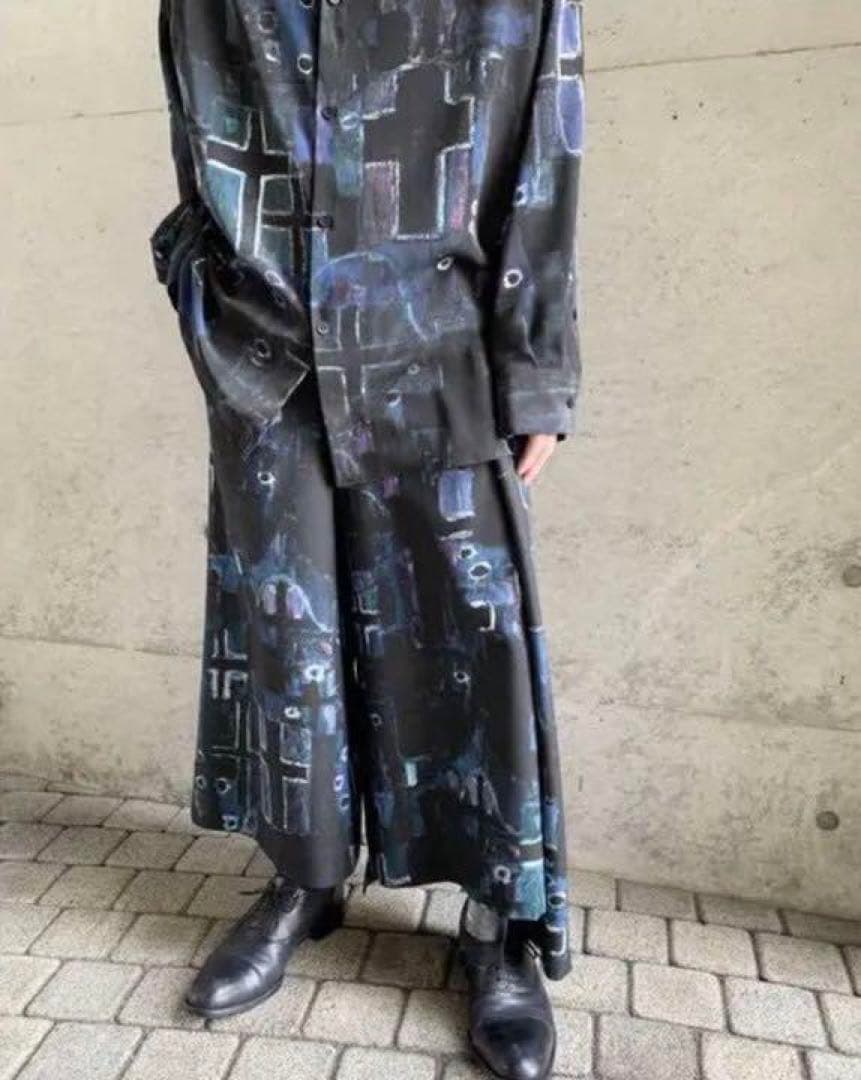 ラッドミューシャン クロス柄 セットアップスーツ テーラードジャケット ワイド