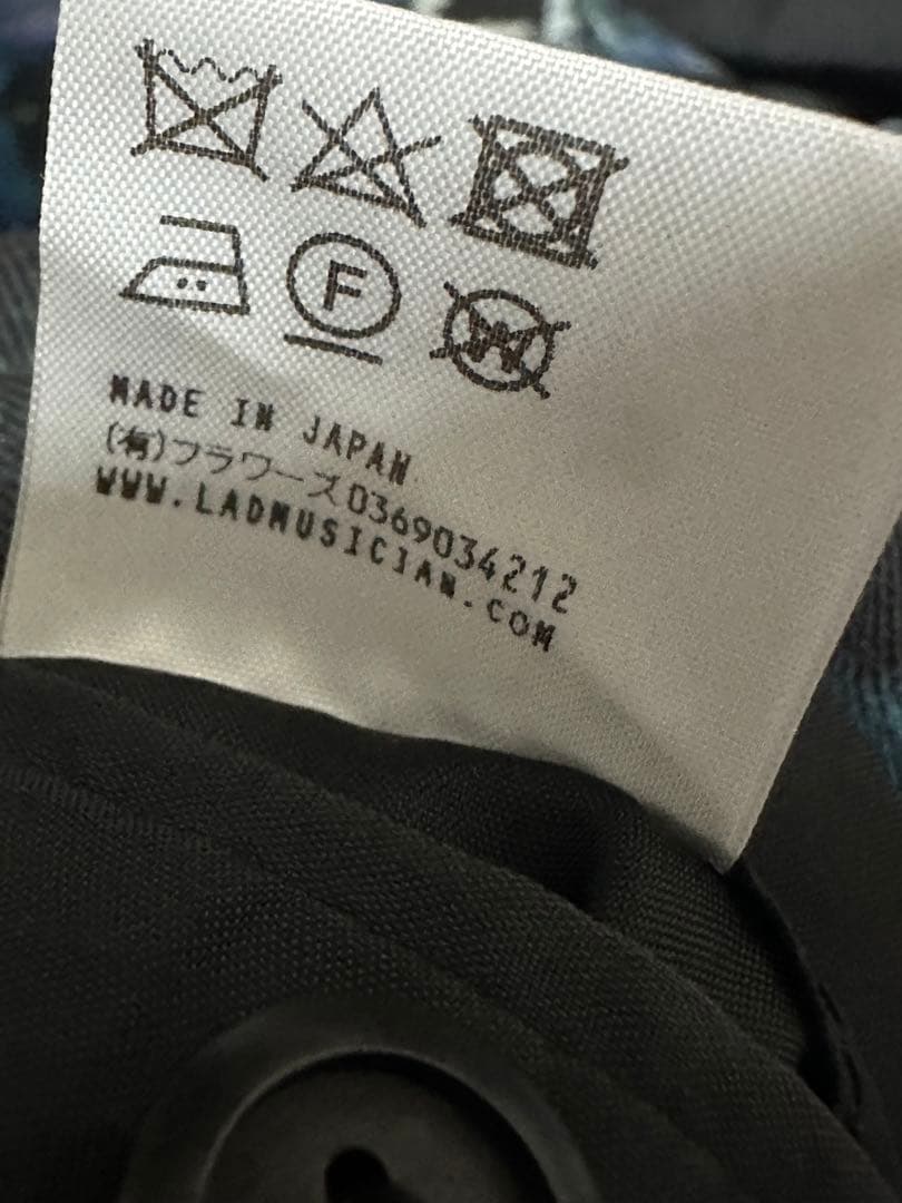 ラッドミューシャン クロス柄 セットアップスーツ テーラードジャケット ワイド