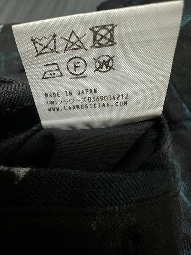 ラッドミューシャン クロス柄 セットアップスーツ テーラードジャケット ワイド