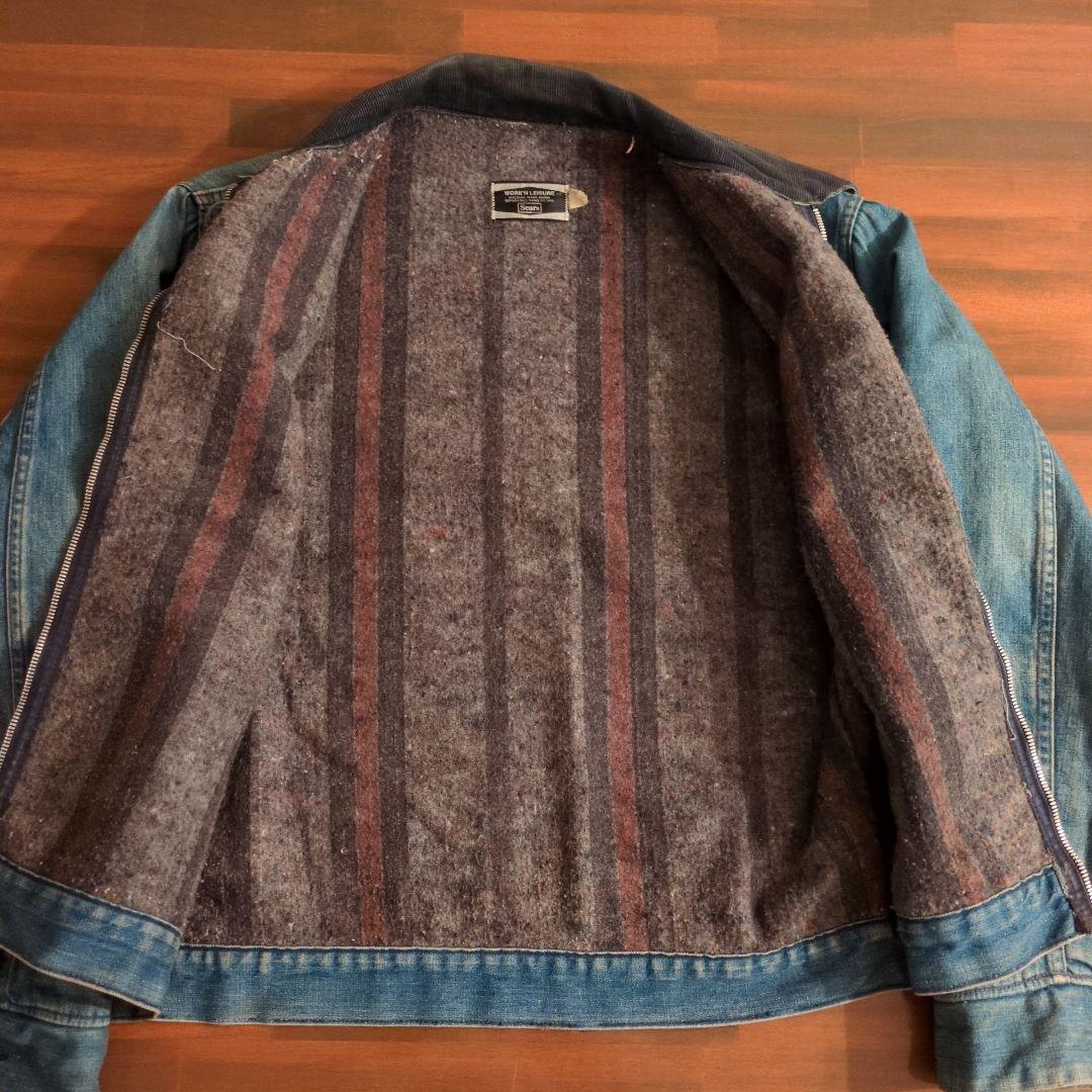 60s Sears デニムワークジャケット ブランケット ヴィンテージ 古着