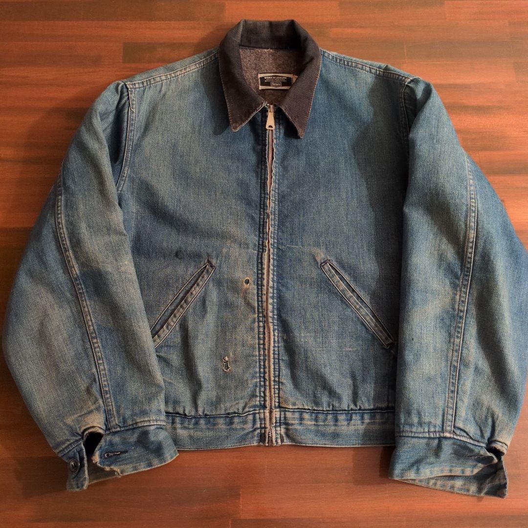 60s Sears デニムワークジャケット ブランケット ヴィンテージ 古着