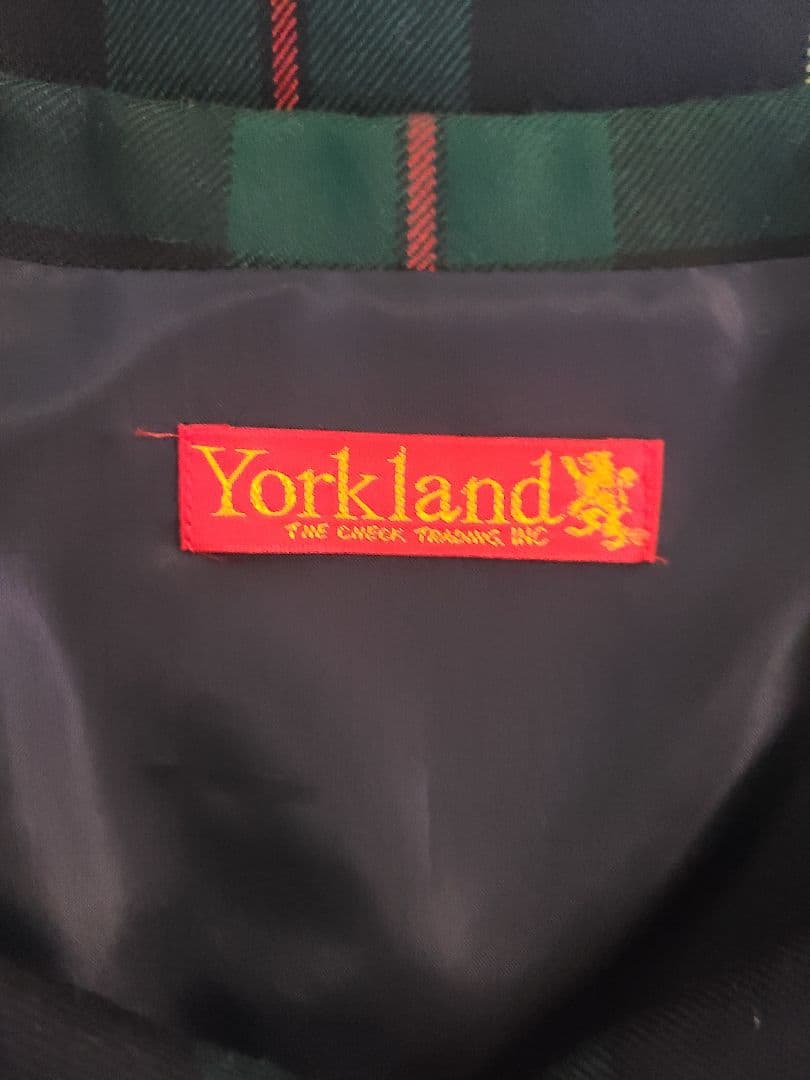 Yorkland チェック柄 半袖ワンピース