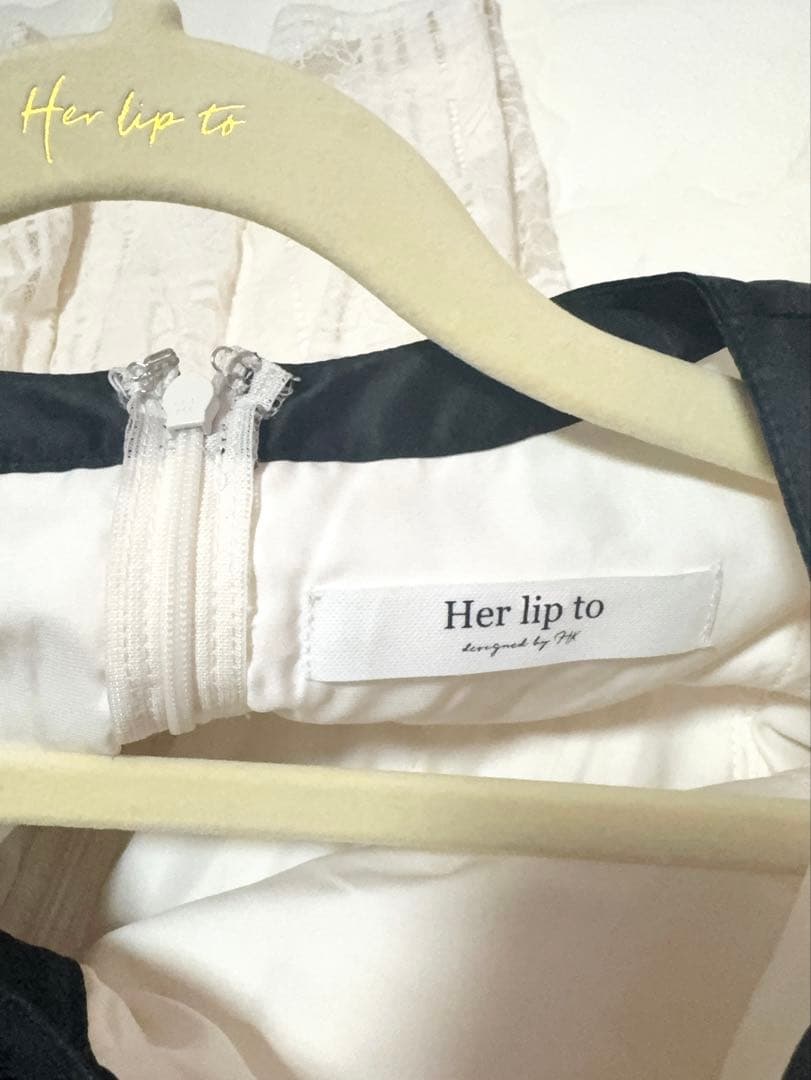 ワンピース Her lip to. Nottingham Lace Long Dress