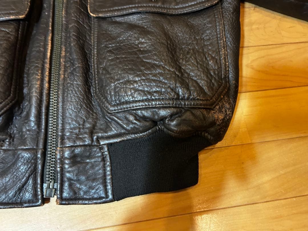 希少 AVIREX G-1 フライトジャケット 本革 地図柄 ボア付 人気 定番